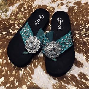 Grazie bling flip flops